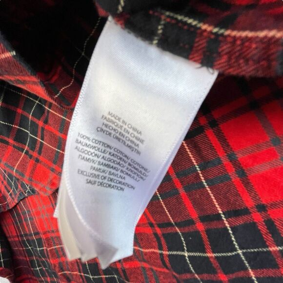 Polo Ralph Lauren Performance Flannel Shirt Mens Medium Classic Fit Tartan Plaid - Picture 8 of 11